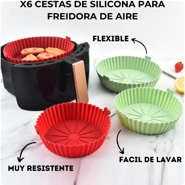 Canastas de silicona para ¡FREIDORA DE AIRE! Oferta X6 – My Store